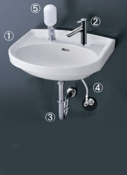 TOTO洗面器 L250 560×460 TOTO洗面器 L250 560×460