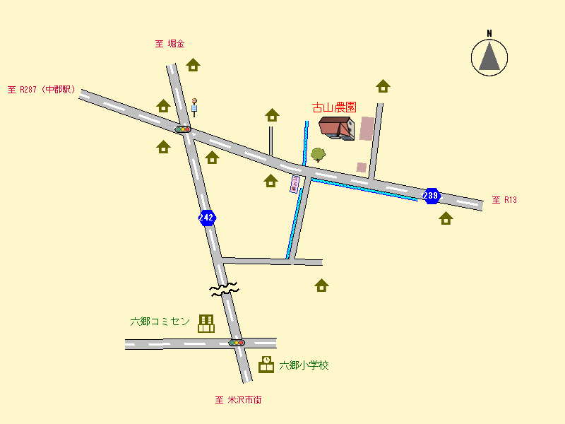 古山農園の地図